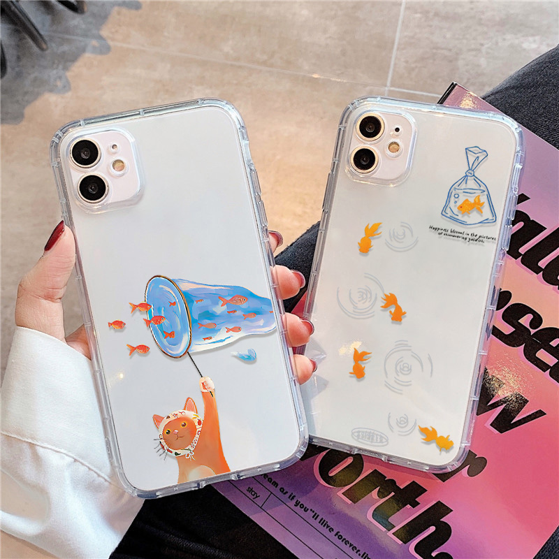 Phone Cases Xr - Lovely Fishes Clear Phone Case For