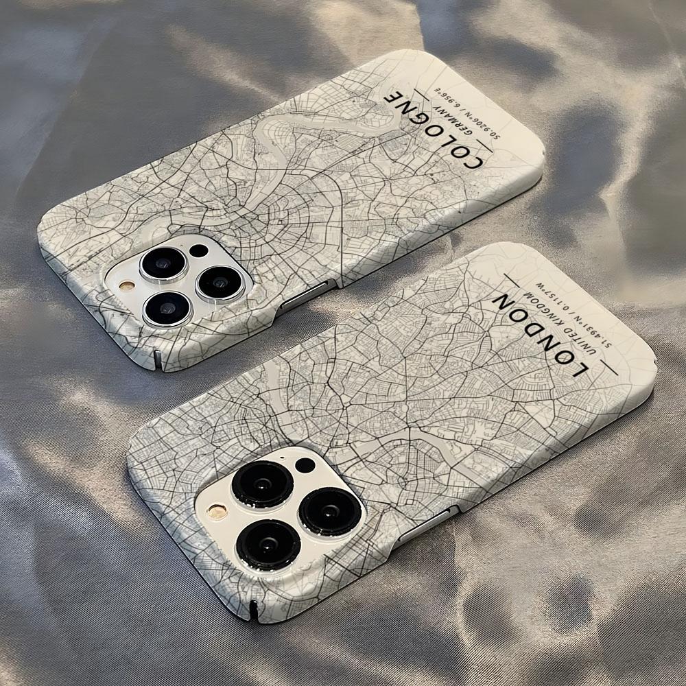 Phone Cases Rubber - Paris Country Sketch City Map Phone