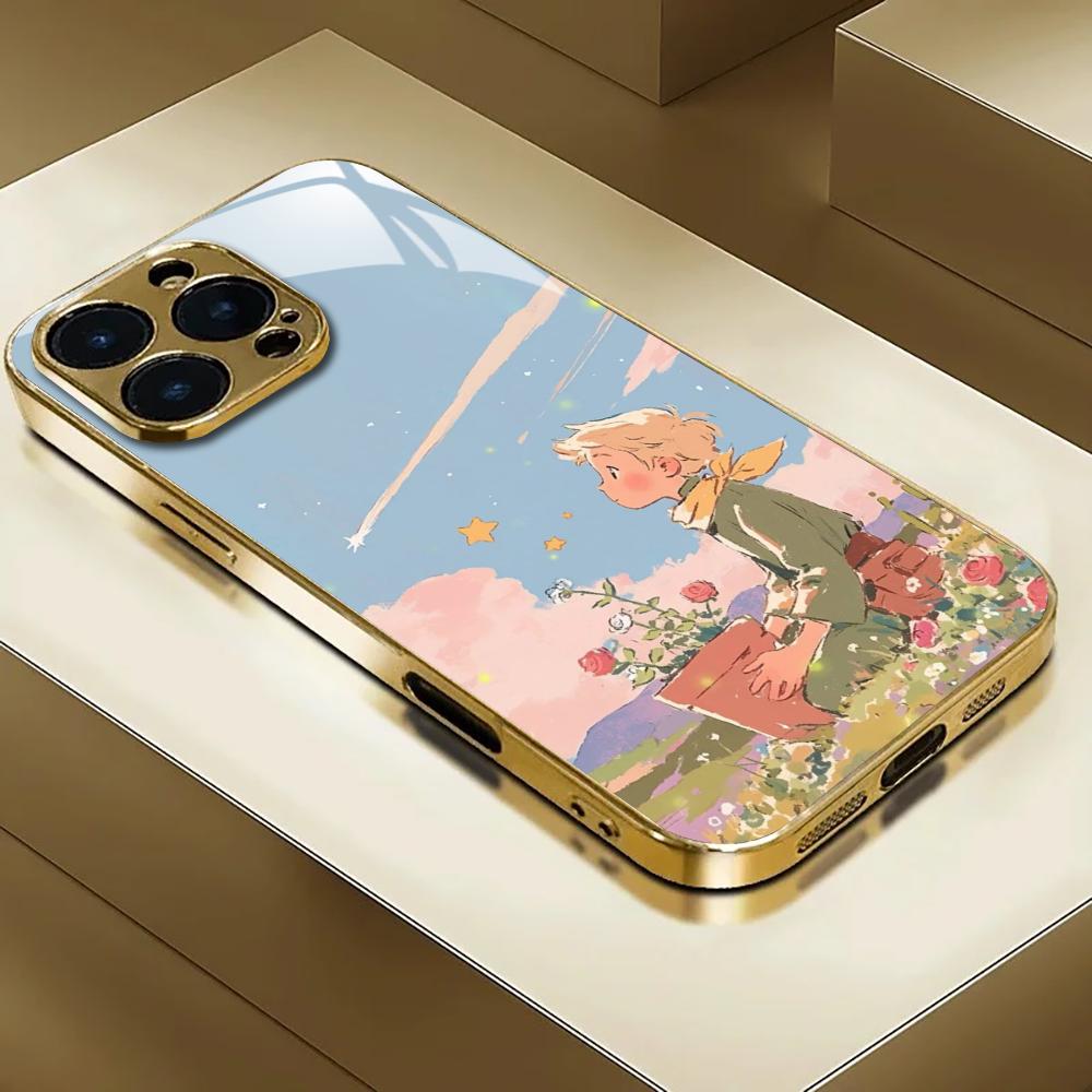 Phone Cases For Iphone 17 - INS Mirror Rose Little Prince Phone