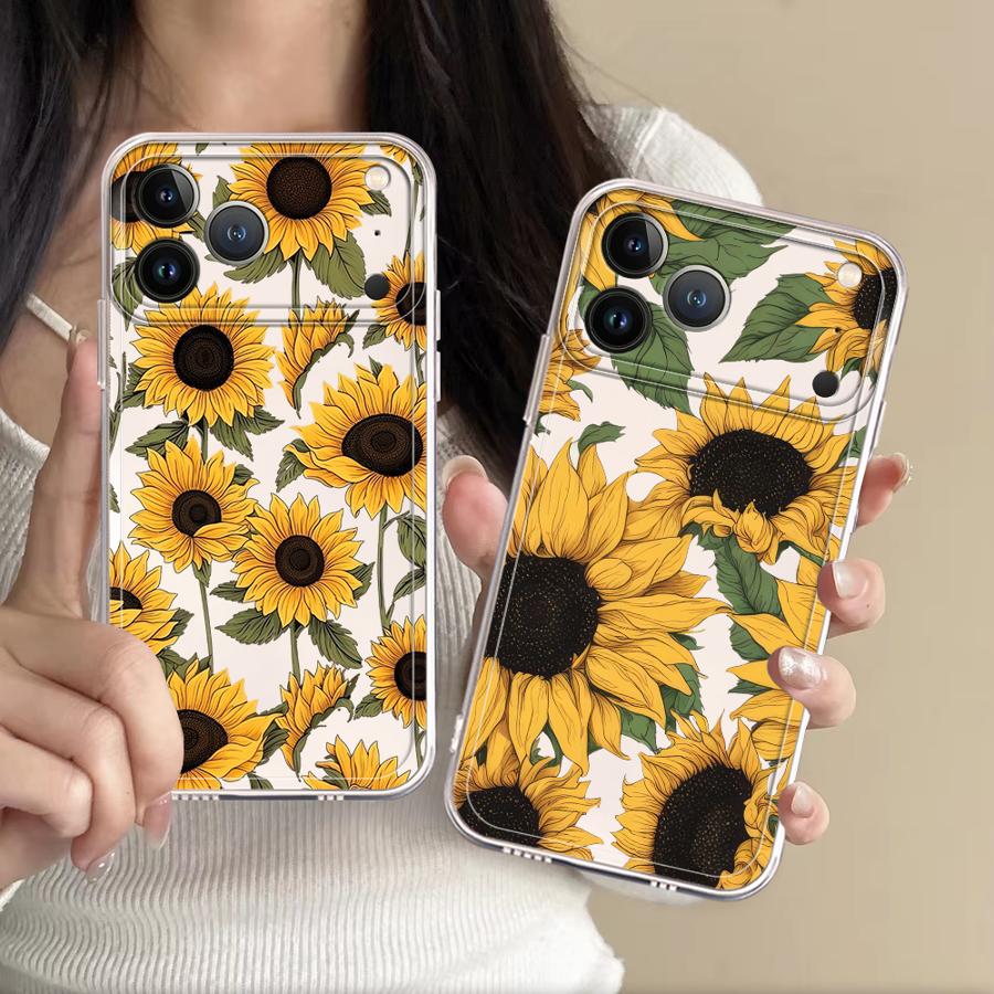Phone Cases Xr - Cute Sunflower Pattern Case for Apple