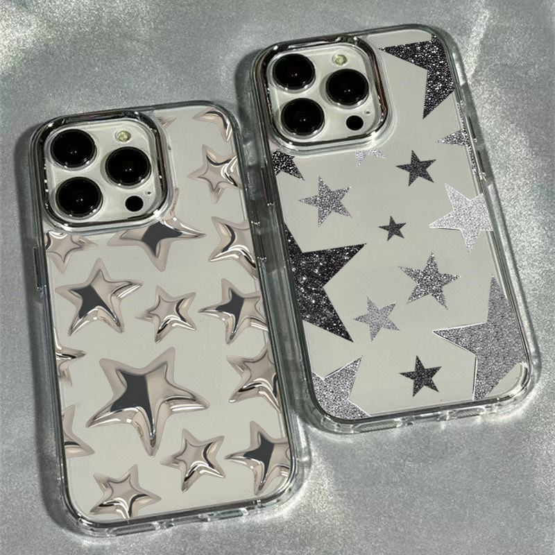 Phone Cases Pinterest - Shining Star Trendy Pattern Transparent Phone