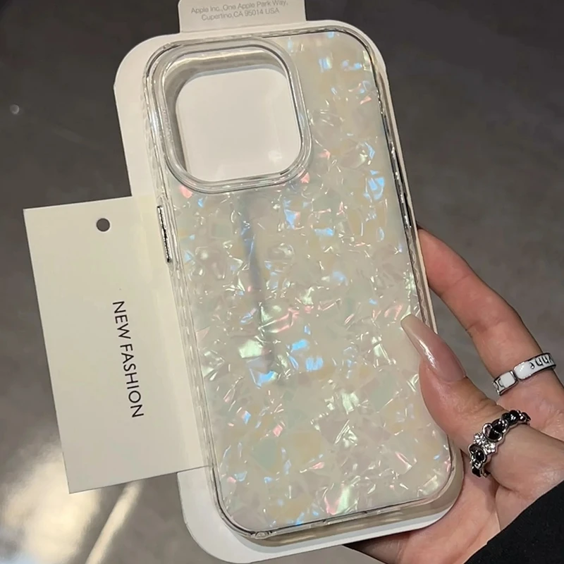 Phone Cases Pinterest - Luxury Shell Pattern Laser Phone Case