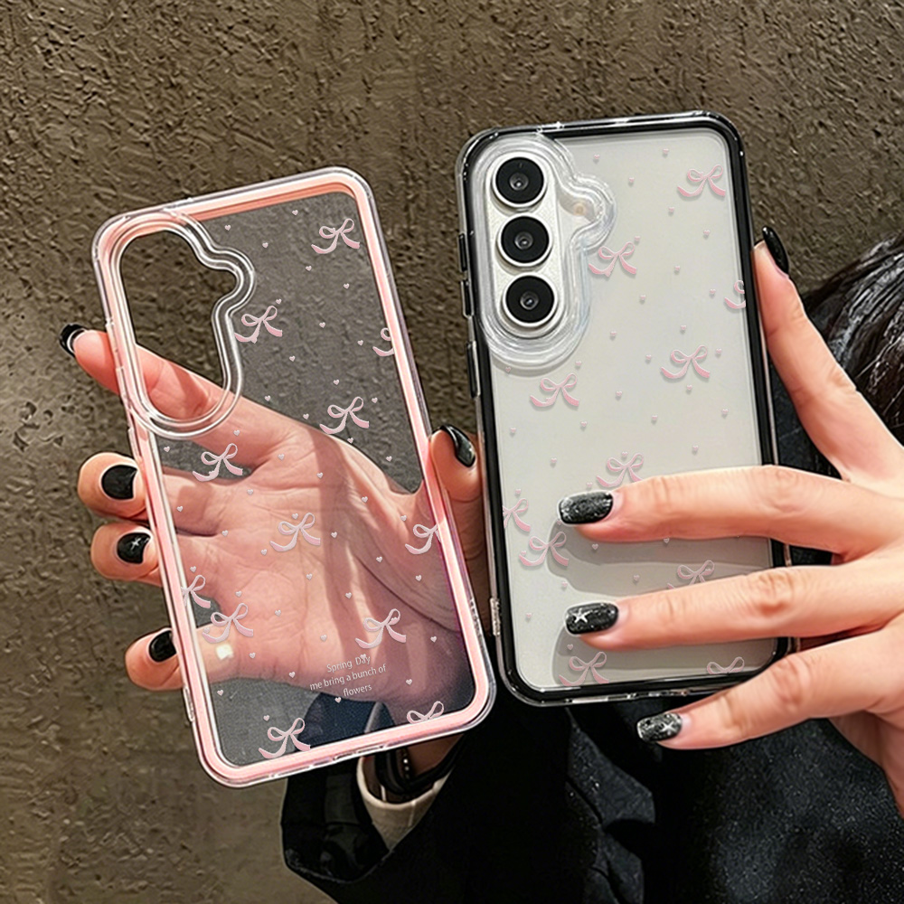 Phone Cases Luxury - Cute Pink Bow Soft Phone Case