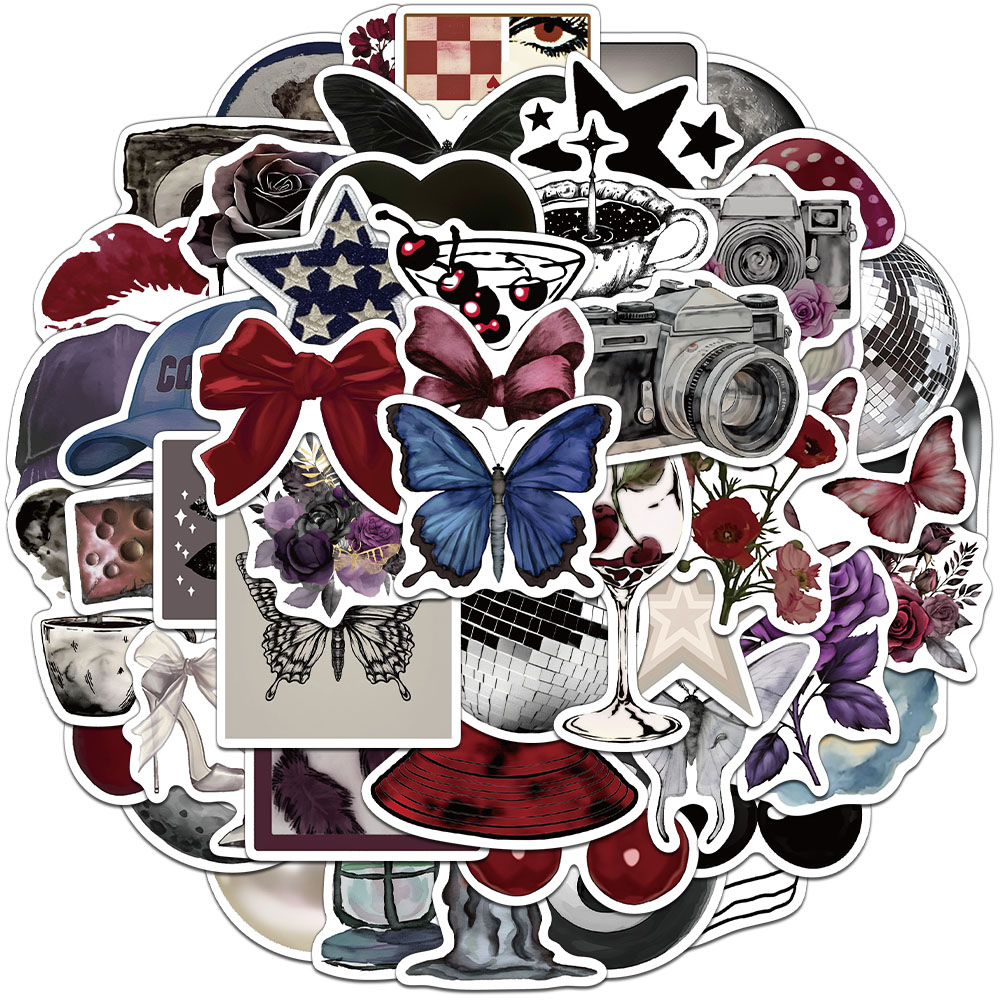 Phone Cases Pinterest - 50/100PCS Creative Pinterest Retro Stickers Decorative