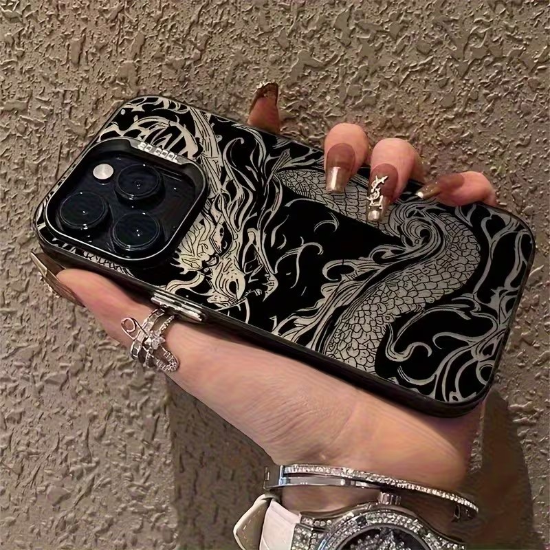 Phone Cases Xr - Dragon Totem Pattern Phone Case For