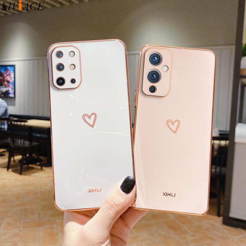Buy Phone Cases - Luxury Plating Love Heart Phone Case
