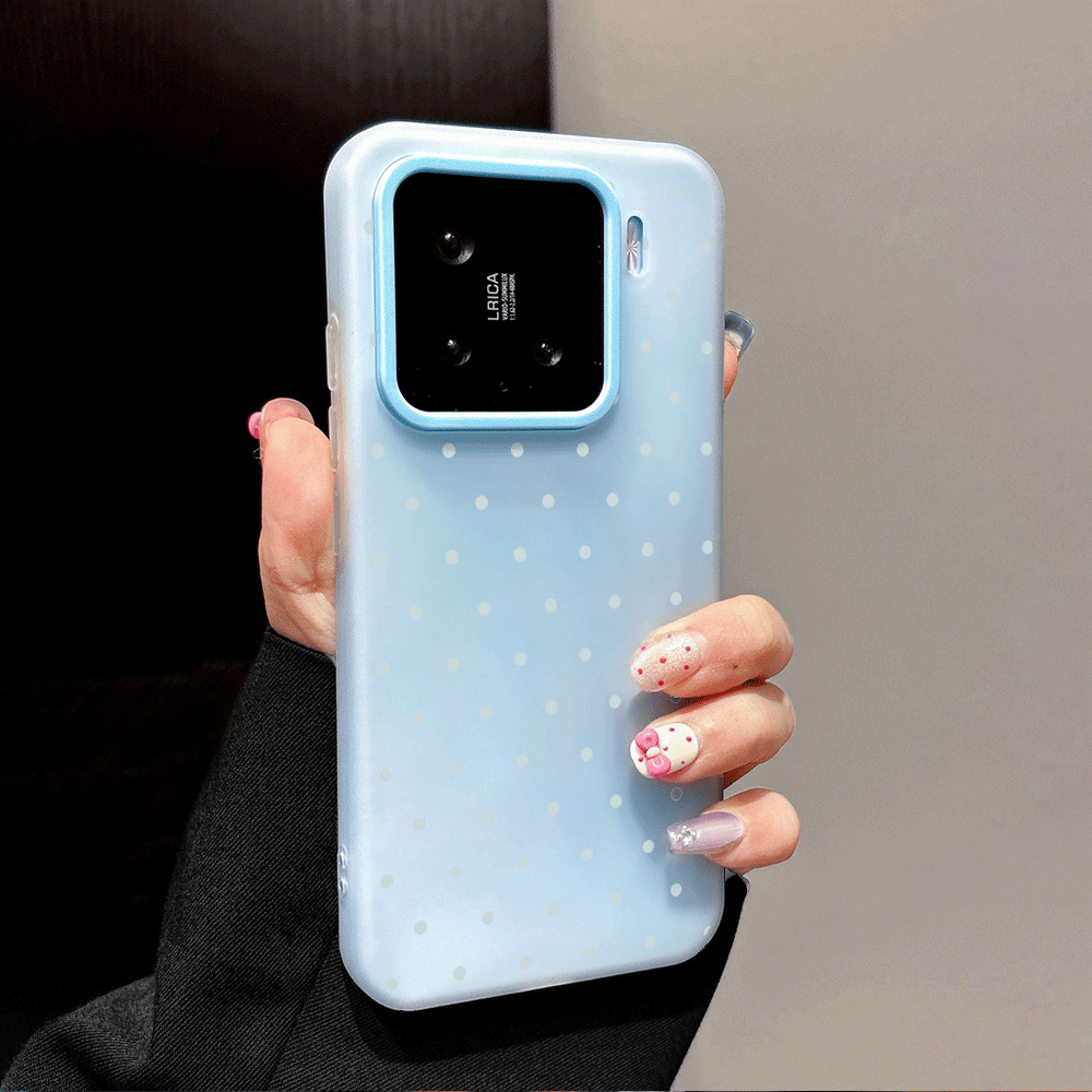 Adorable Light Blue Polka Dot  - Phone Cases Xiaomi Redmi 12 recension och pris
