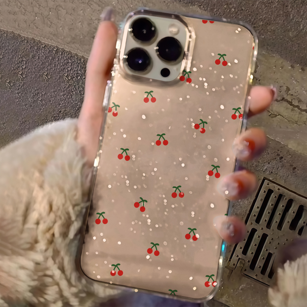 Simple cherry Flowers Clear Gl - Phone Cases Cherry recension och pris