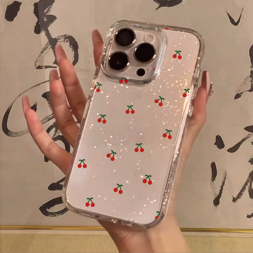 Simple cherry Flowers Clear Gl - Phone Cases Cherry recension och pris