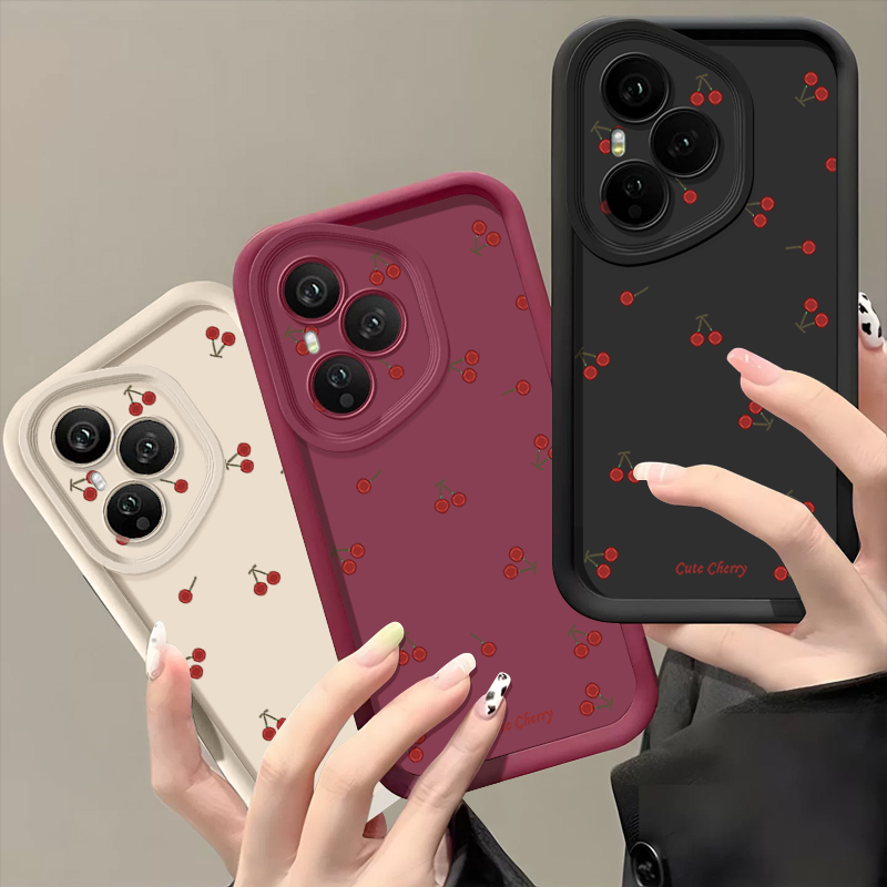 Mini Red Cherry Printed Soft T - Phone Cases Cherry recension och pris