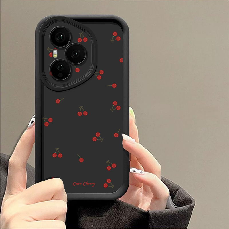 Mini Red Cherry Printed Soft T - Phone Cases Cherry recension och pris