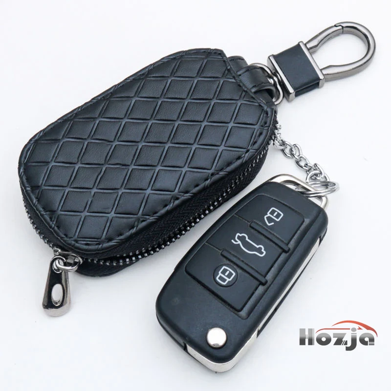 Car Leather Zipper Key Case fo - Phone Cases Melbourne recension och pris