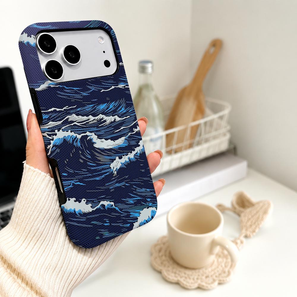 Luxury Carbon Fiber Sea Wave T - Phone Cases Luxury recension och pris