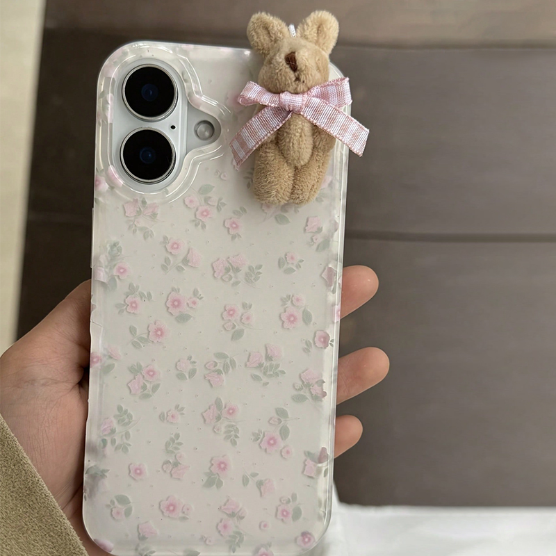 3D Lattice Bow Brown Rabbit Fl - Phone Cases Pinterest recension och pris