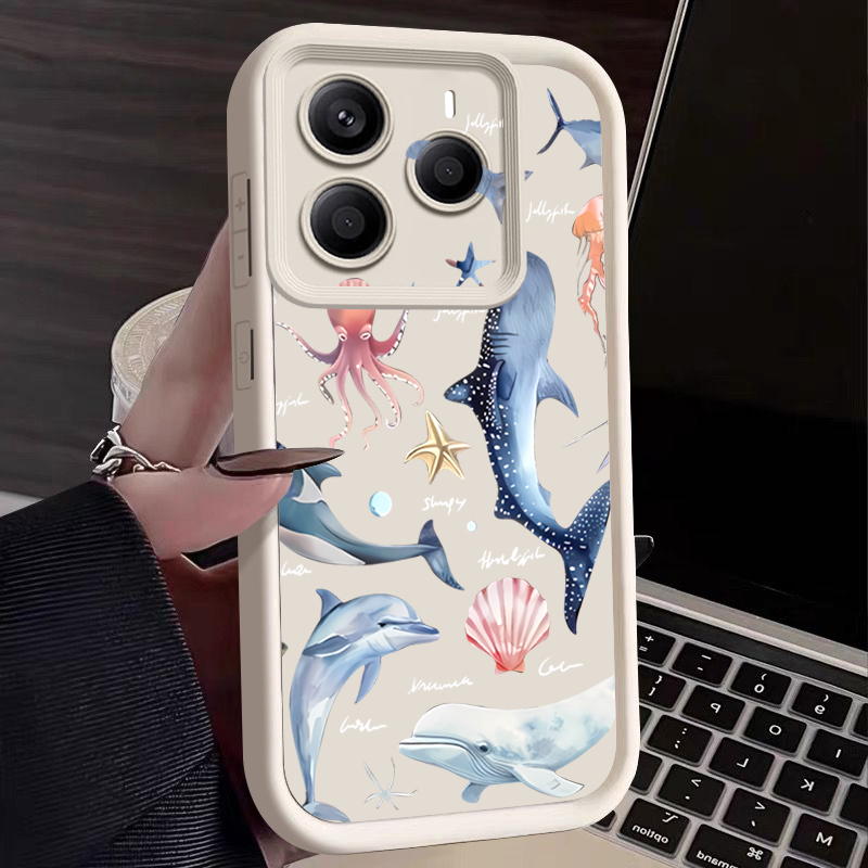 Cute Dolphin Patterned Soft Ca - Phone Cases Xiaomi Redmi 12 recension och pris