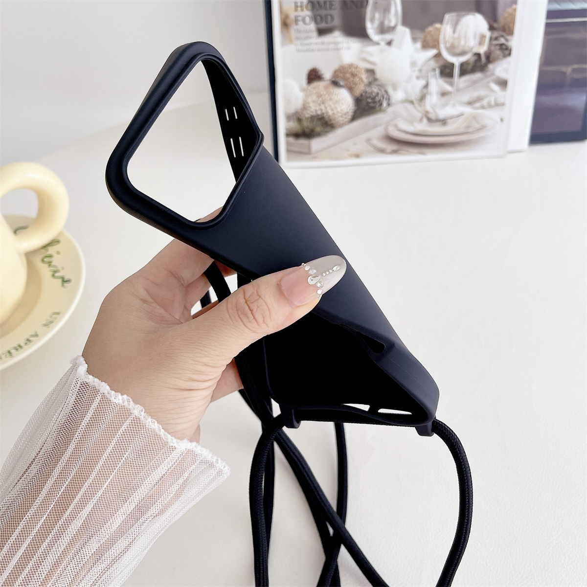 Crossbody Lanyard Liquid Silic - Silicone Liquid Case recension och pris