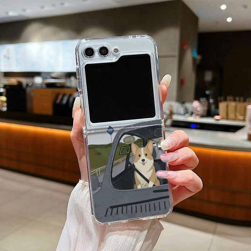 Funny Cartoon Driving Dog Tran - Phone Cases Z Fold 4 recension och pris