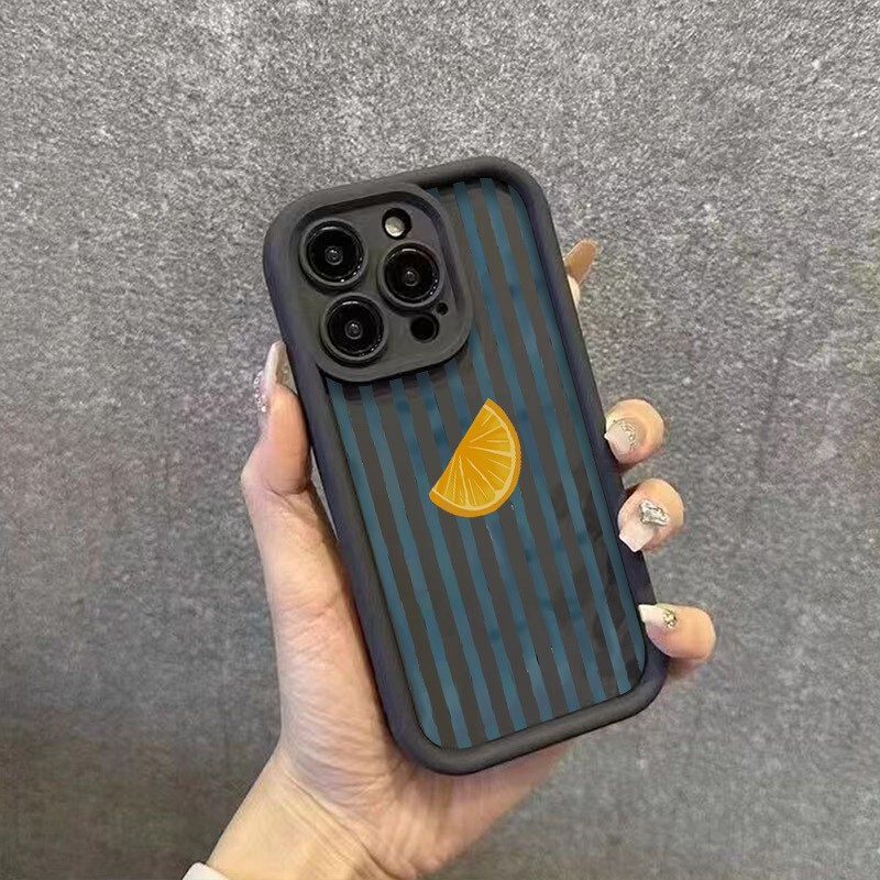 Striped Lemon Slice Pattern Ph - Phone Cases Xiaomi Redmi 12 recension och pris
