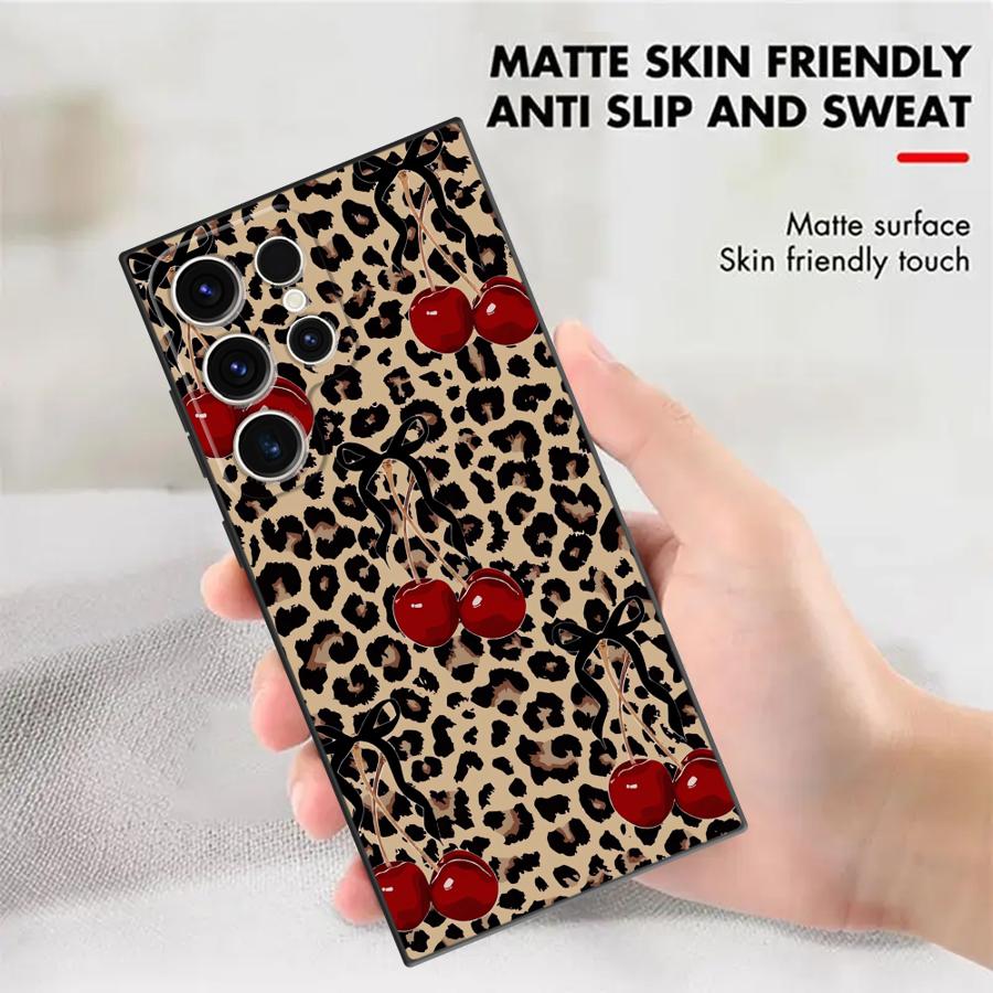 Leopard Cherry Funda Phone Cov - Phone Cases Cherry recension och pris