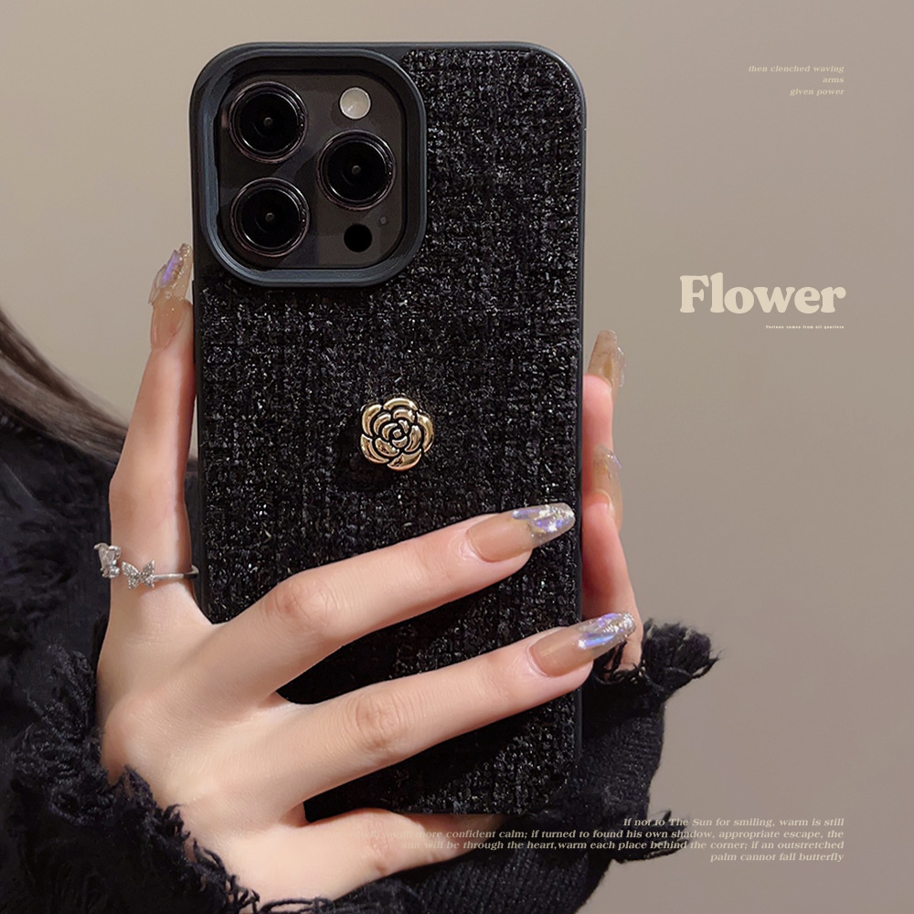 Luxury 3D Golden Camellia Flow - Phone Cases Expensive recension och pris
