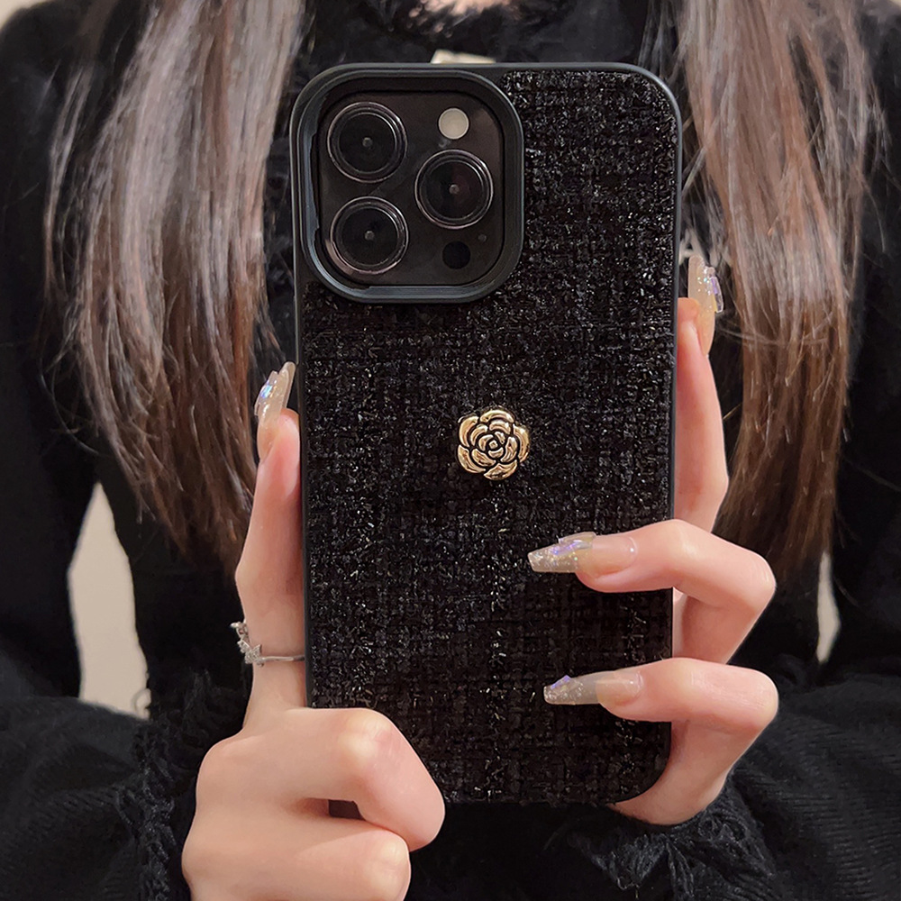 Luxury 3D Golden Camellia Flow - Phone Cases Expensive recension och pris