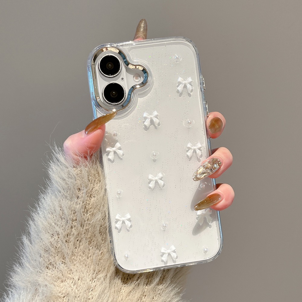 Korea Cute Pink Bow Beads Glit - Phone Cases Pinterest recension och pris