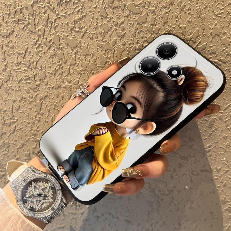 Cartoon Girl Pattern Funda Pho - Phone Cases Xiaomi Redmi 12 recension och pris