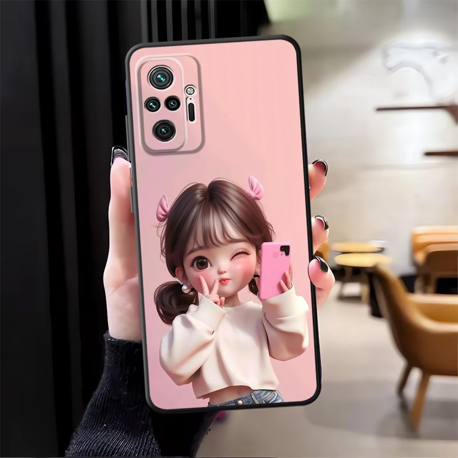 Cartoon Girl Pattern Funda Pho - Phone Cases Xiaomi Redmi 12 recension och pris