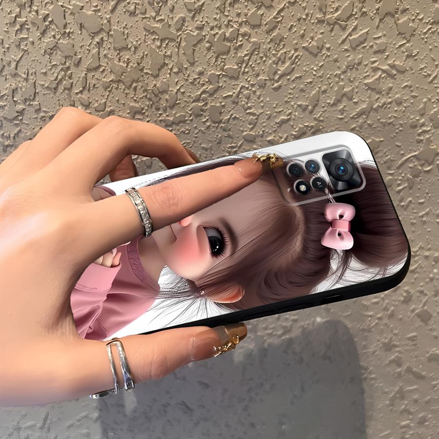Cartoon Girl Pattern Funda Pho - Phone Cases Xiaomi Redmi 12 recension och pris