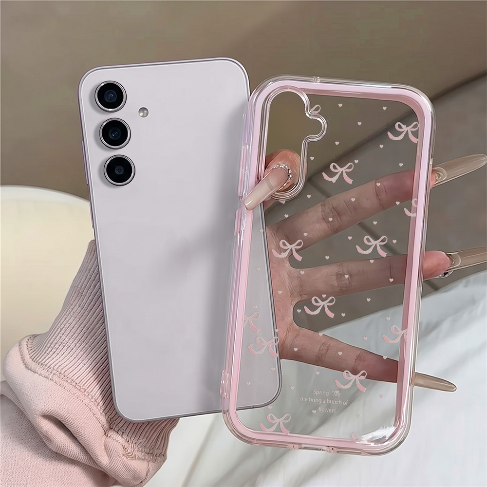 Cute Pink Bow Soft Phone Case  - Phone Cases Luxury recension och pris