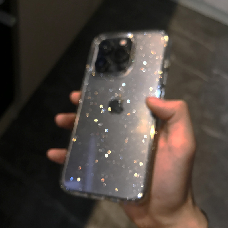 Transparent Simple Glitter Pho - Phone Cases Y2K recension och pris
