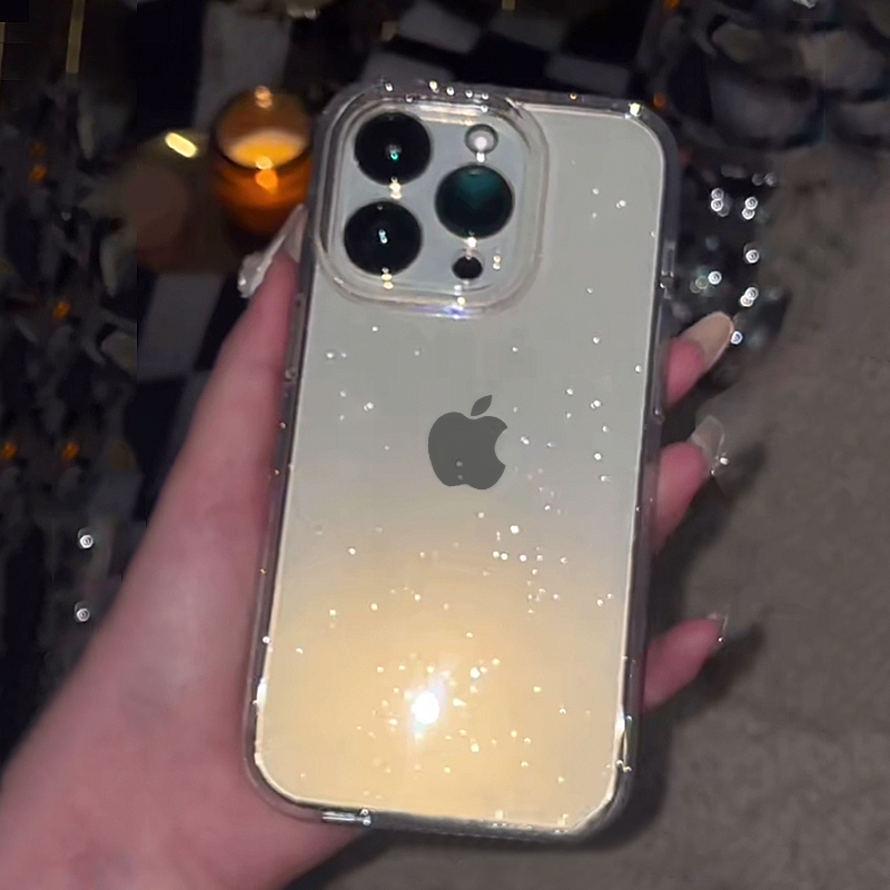 Transparent Simple Glitter Pho - Phone Cases Y2K recension och pris
