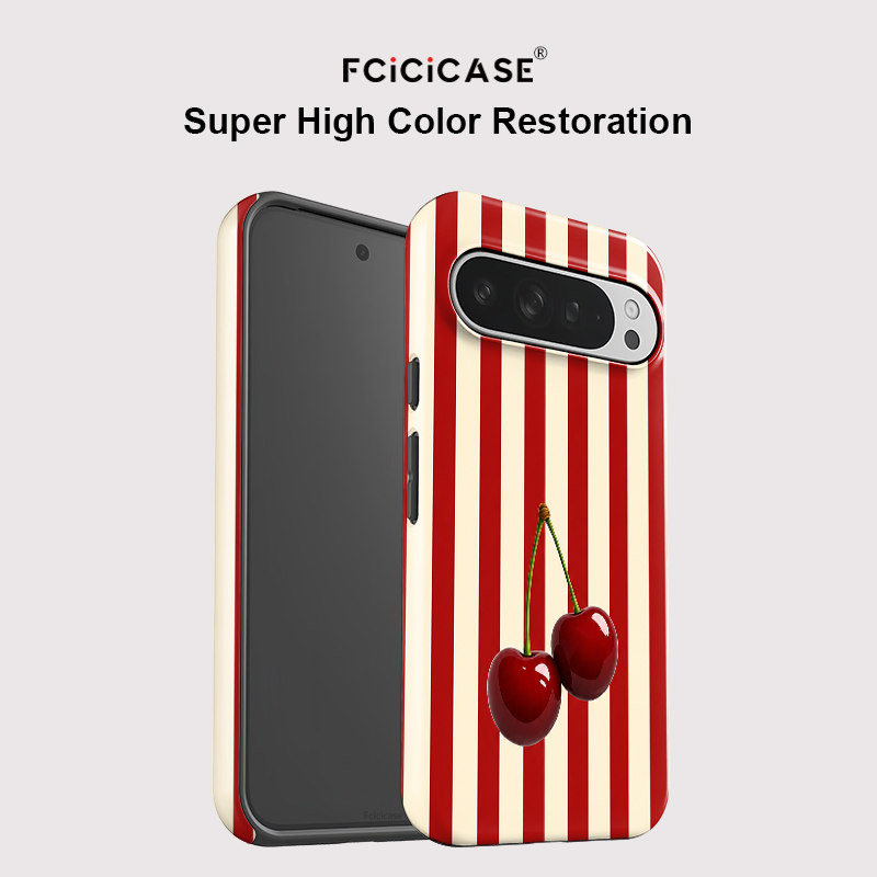 Fcicicase Cherry Stripe Patter - Phone Cases Cherry recension och pris