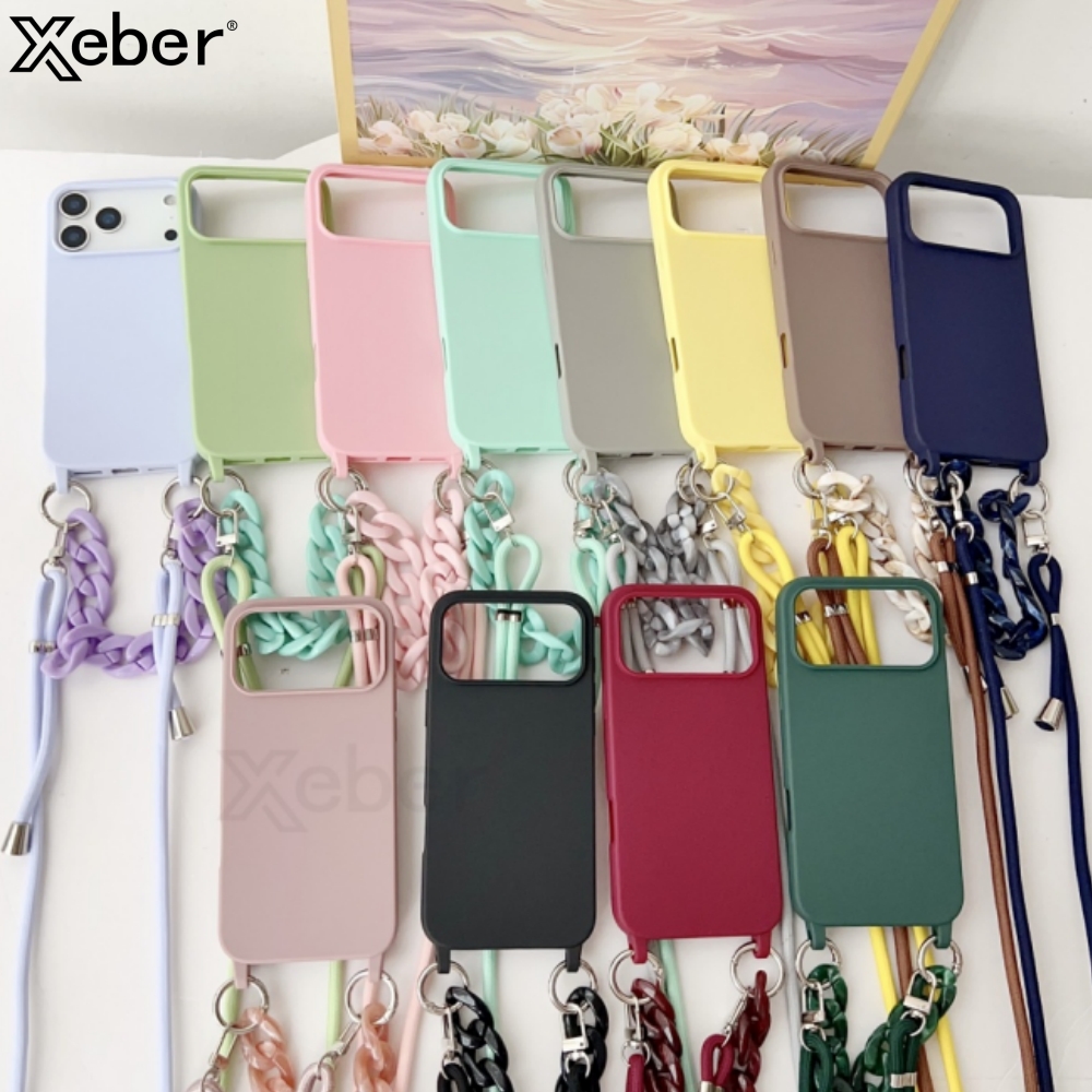 Crossbody Lanyard Acrylic Brac - Silicone Liquid Case recension och pris
