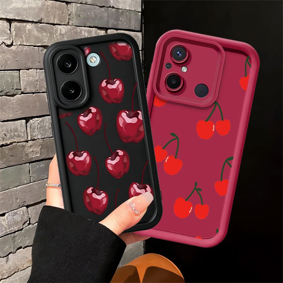 Cartoon Cherry Soft Phone Cove - Phone Cases Cherry recension och pris