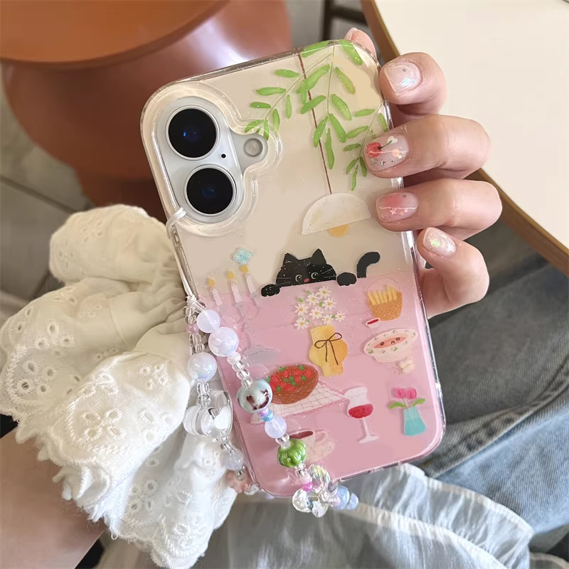 Ins Girl Cute Dining Table Lit - Phone Cases Y2K recension och pris