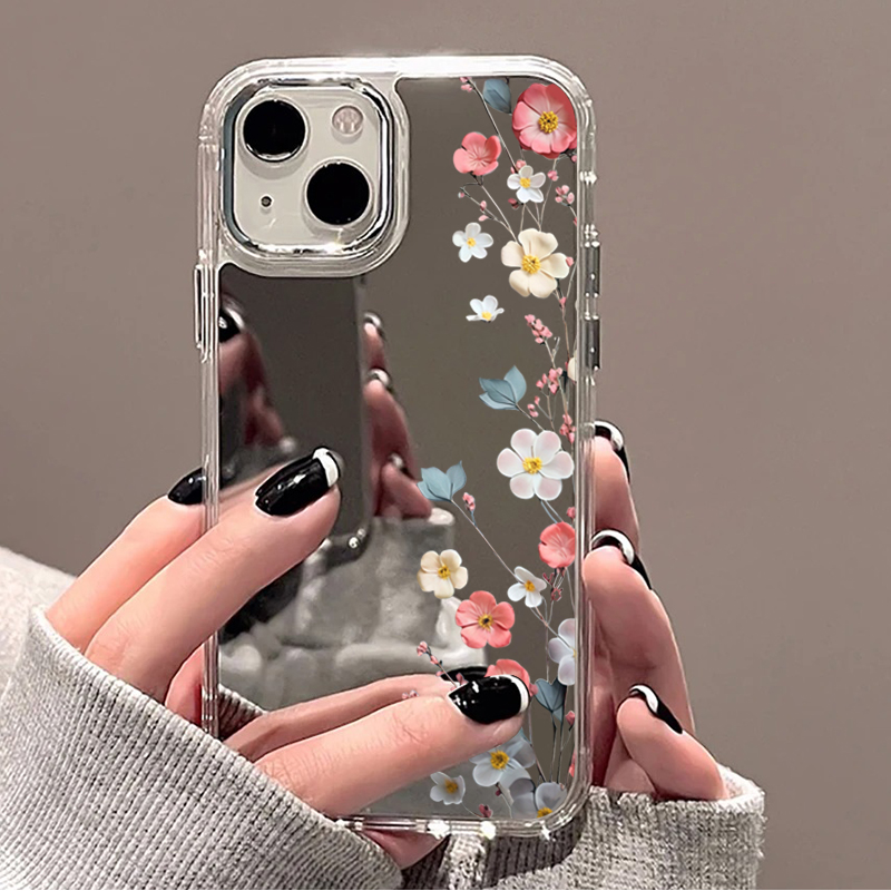 Mirror Case with Floral Tulip  - Phone Cases Cherry recension och pris