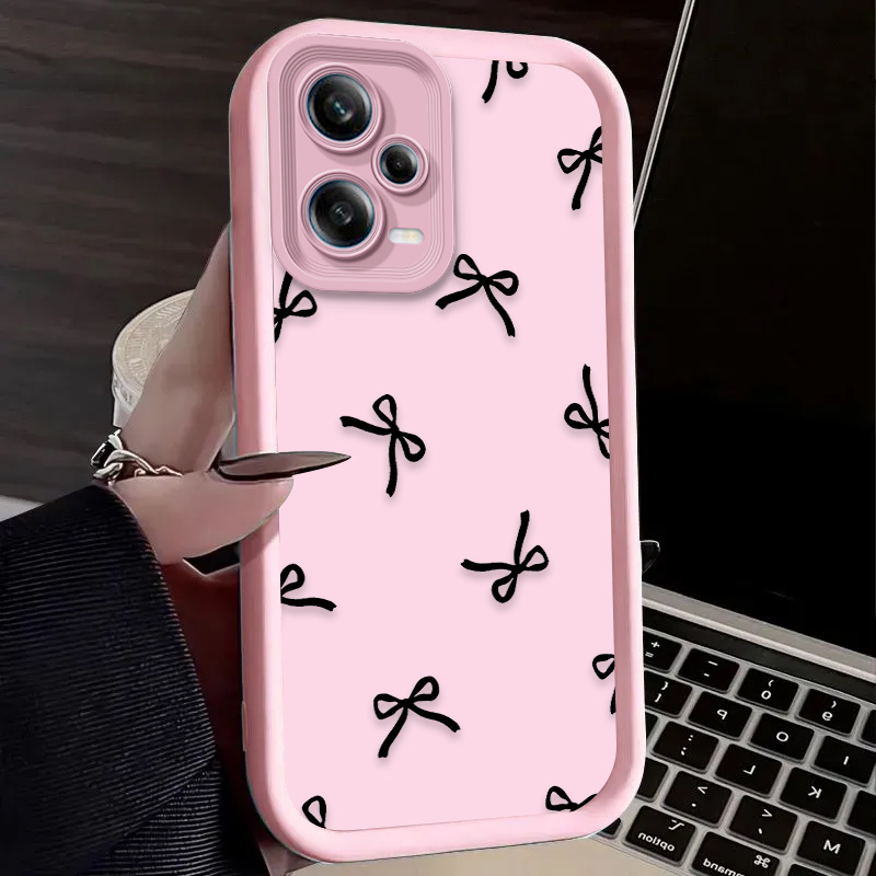 Black Love Heart Bowknot Phone - Phone Cases Xiaomi Redmi 12 recension och pris