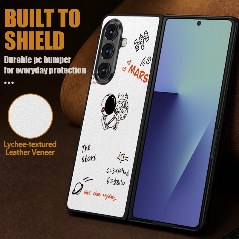 Cartoon Astronaut Printed PU L - Phone Cases Z Fold 4 recension och pris