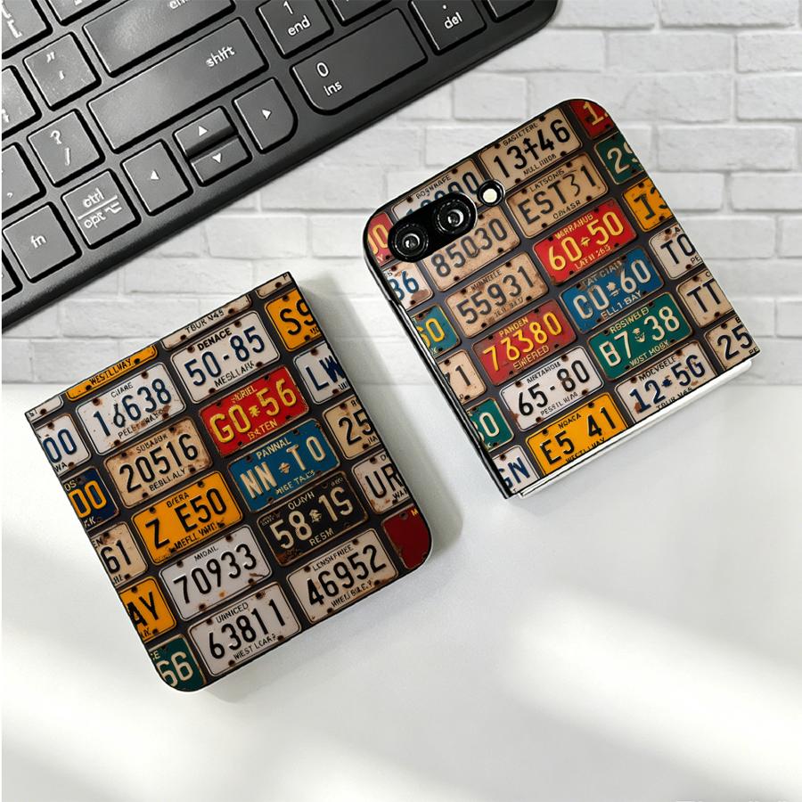 Retro License Plate Phone Cove - Phone Cases Z Fold 4 recension och pris