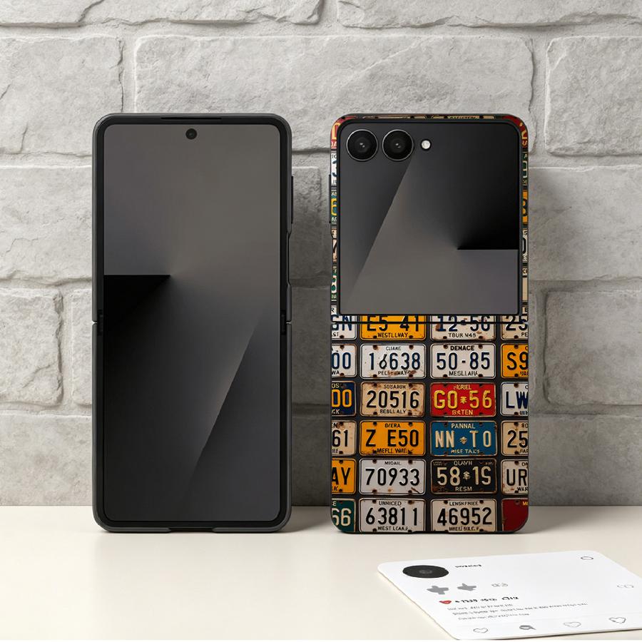 Retro License Plate Phone Cove - Phone Cases Z Fold 4 recension och pris