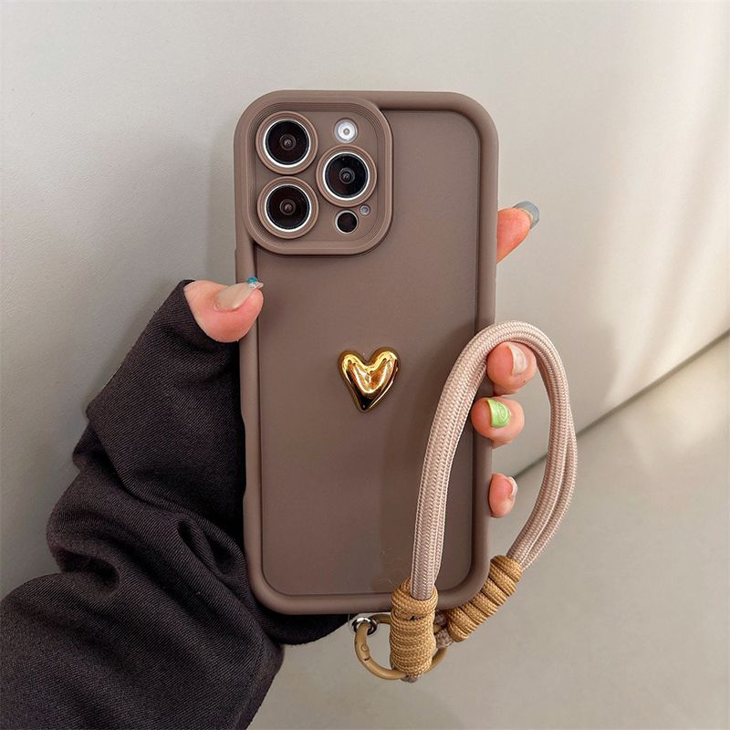 Cute Korean 3D Golden Love Hea - Phone Cases Pinterest recension och pris