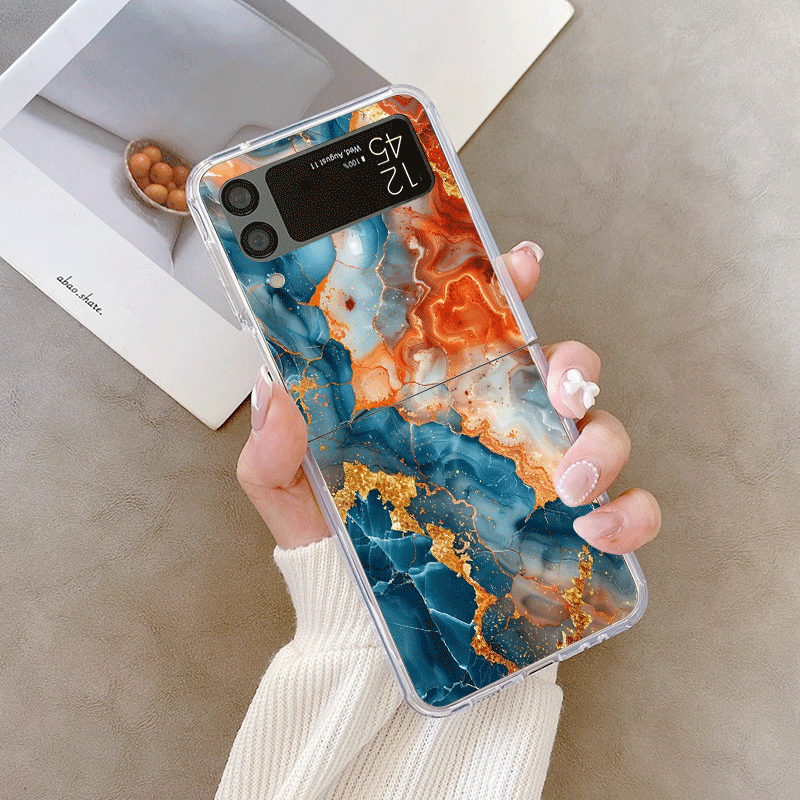Artistic Colorful Marble Textu - Phone Cases Z Fold 4 recension och pris